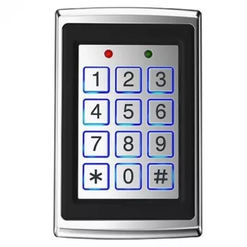HISMART TV993772 tastiera multifunzione per controllo accessi con lettore di carte Mifare, PIN, 2000 utenti, IP65, Wiegand 26/34, lega di zinco
