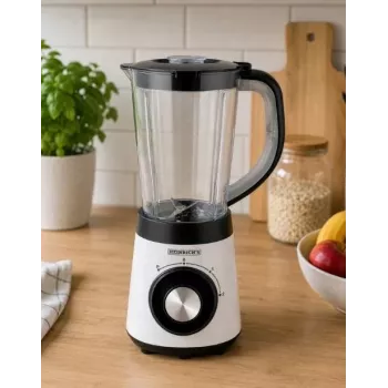 HNC Frullatore HPM 8164 HEINRICH'S 2000W frullatore ad alte prestazioni con contenitore Tritan da 2L, 6 lame in acciaio inox, velocità continua, Pulse, Ice Crush, nero/argento