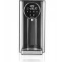 HNC HWS 8731 bollitore con regolazione della temperatura, 1,7 L, 2200 W, vetro e acciaio inox, funzione mantieni caldo, LED blu, base 360°