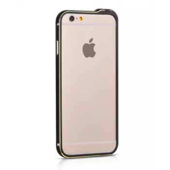 Hoco Apple iPhone 6 / 6s Bumper in metallo Blade Series Fedora nero