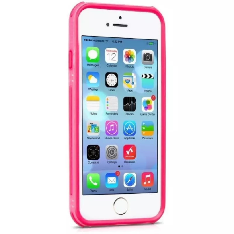 Hoco Apple iPhone 6 Moving Shock-proof Silicon Bumper rosa
