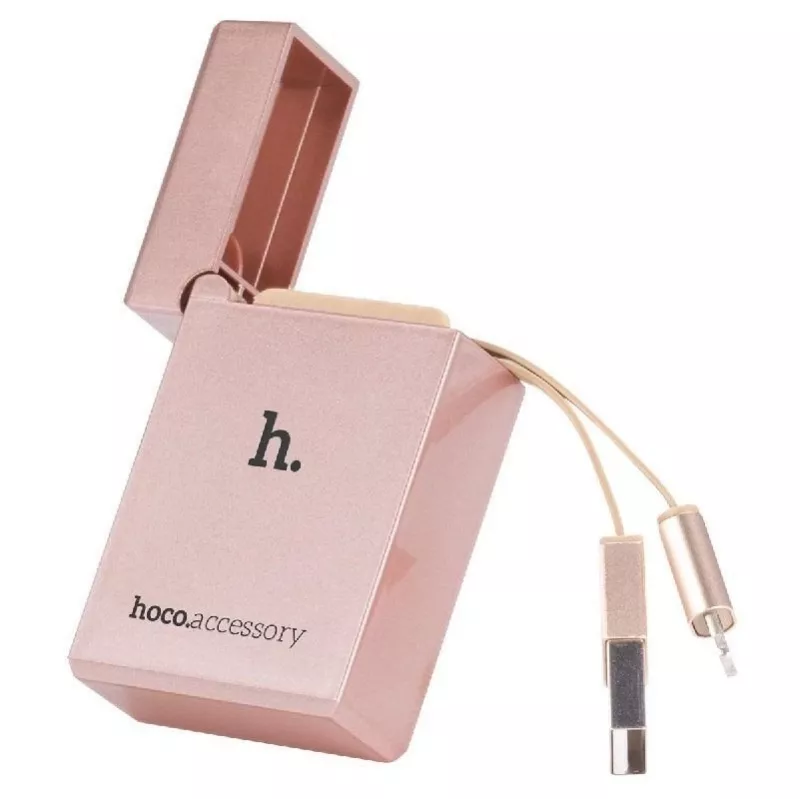 Hoco Cavo Apple Lighter UPL17 Lightning a USB-A oro rosa 1m