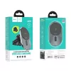 Hoco CA91 supporto auto magnetico Magic con ricarica wireless rapida, 15W, grigio
