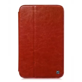 Custodia protettiva Hoco Crystal Folder Series per Samsung Galaxy Tab 3 7.0 T210, marrone