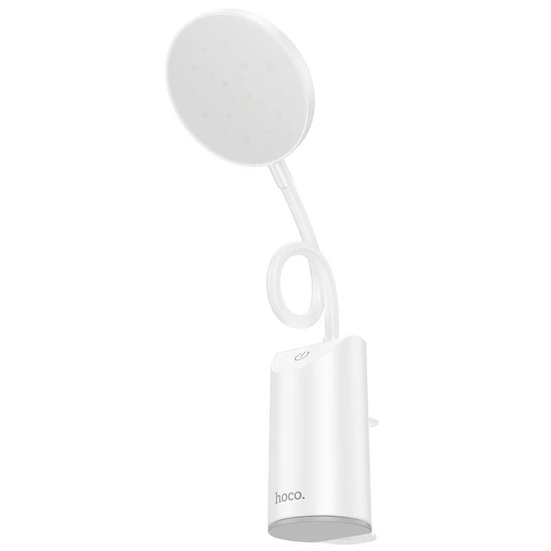 Hoco HX10 Lampada da tavolo con clip Bianco