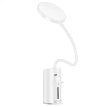 Hoco HX10 Lampada da tavolo con clip Bianco