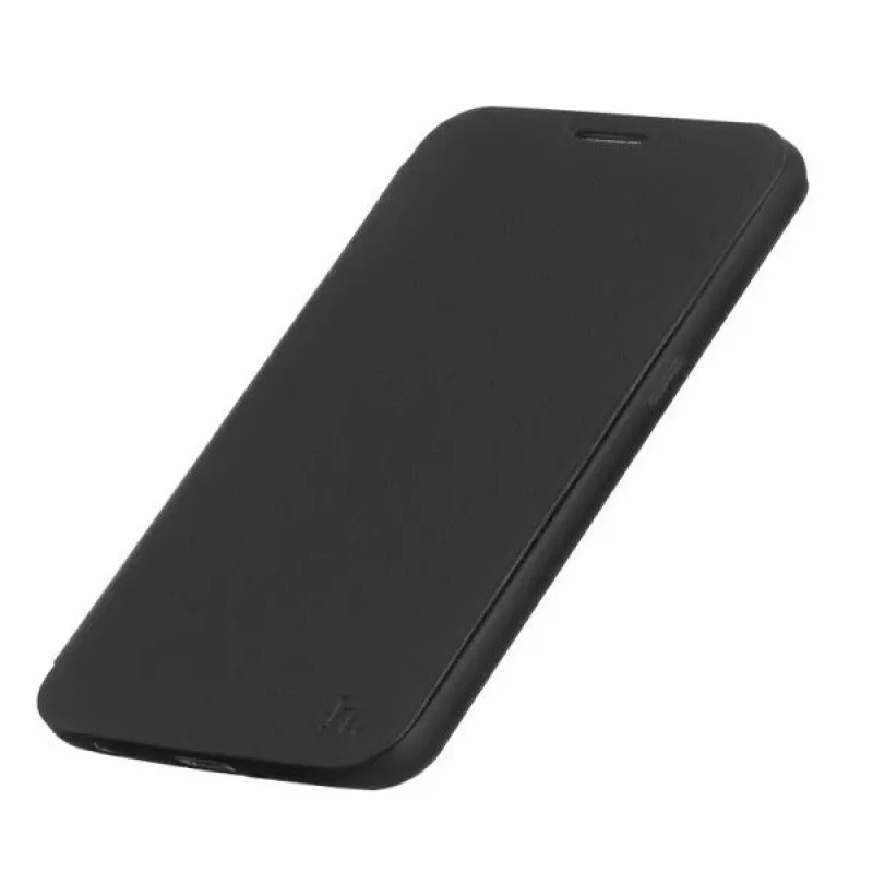 Hoco Juice Series custodia flip Nappa per Samsung Galaxy Note 5, nera