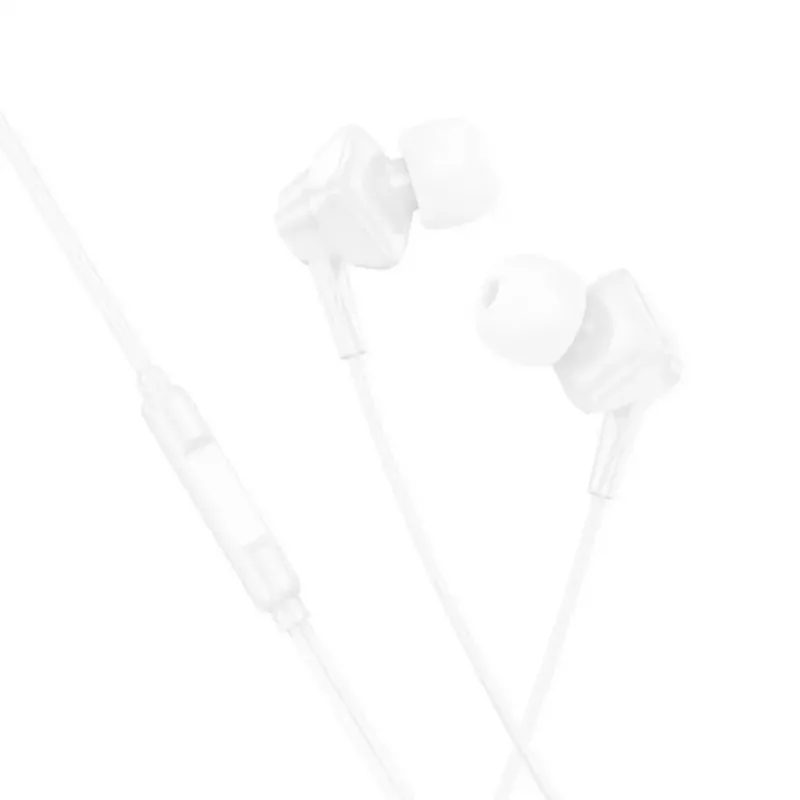Auricolari digitali universali Hoco M113 con microfono per Apple Lightning, bianchi