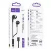 Auricolari universali Hoco M115 Sagacious con microfono, nero