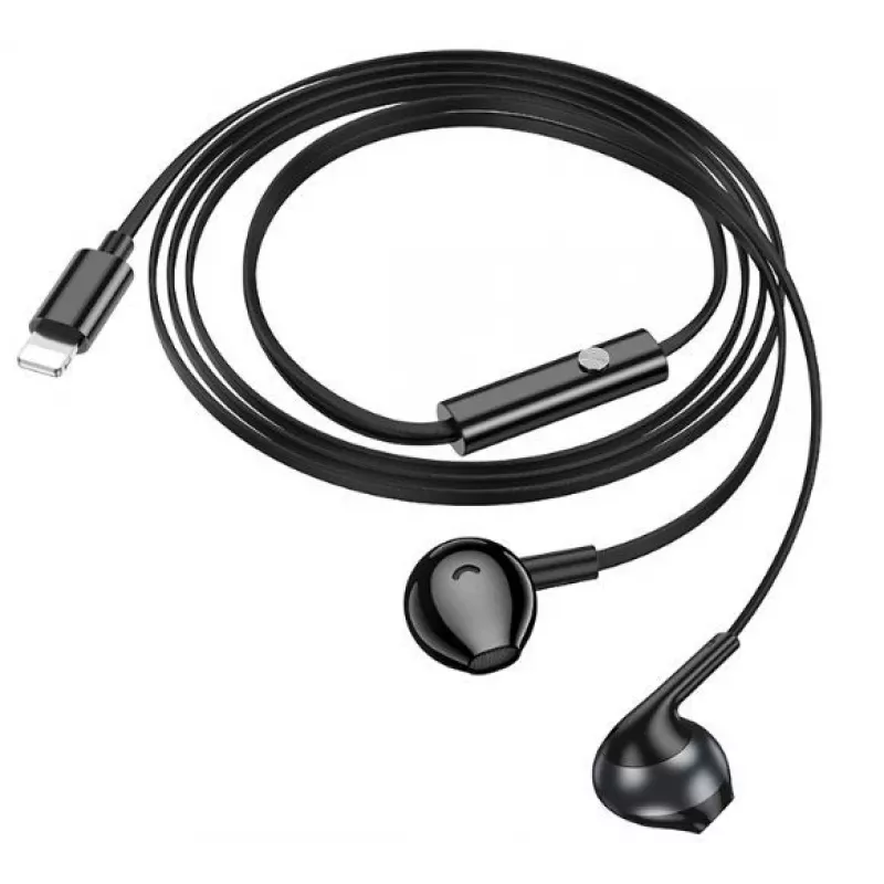 Auricolari universali Hoco M115 Sagacious con microfono, nero