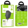 Hoco N50 Scenery PD45W (2C1A) caricabatterie spina EU nero
