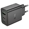 Hoco N50 Scenery PD45W (2C1A) caricabatterie spina EU nero