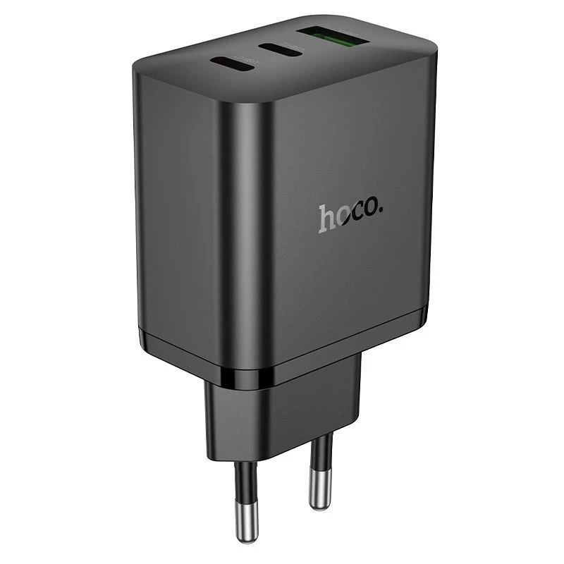 Hoco N51 Scenery caricabatterie PD65W (2C1A) GaN spina EU nero
