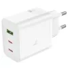 Hoco N51 Scenery PD65W (2C1A) Caricabatterie GaN spina EU bianco