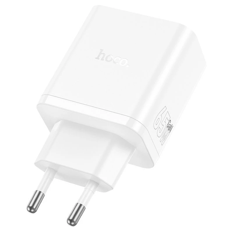 Hoco N51 Scenery PD65W (2C1A) Caricabatterie GaN spina EU bianco