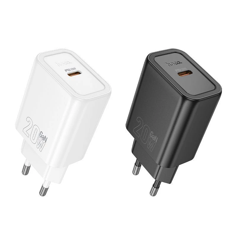 Caricabatterie Hoco N60 Gentle a porta singola PD20W (EU) bianco