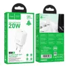 Caricabatterie Hoco N60 Gentle a porta singola PD20W (EU) bianco