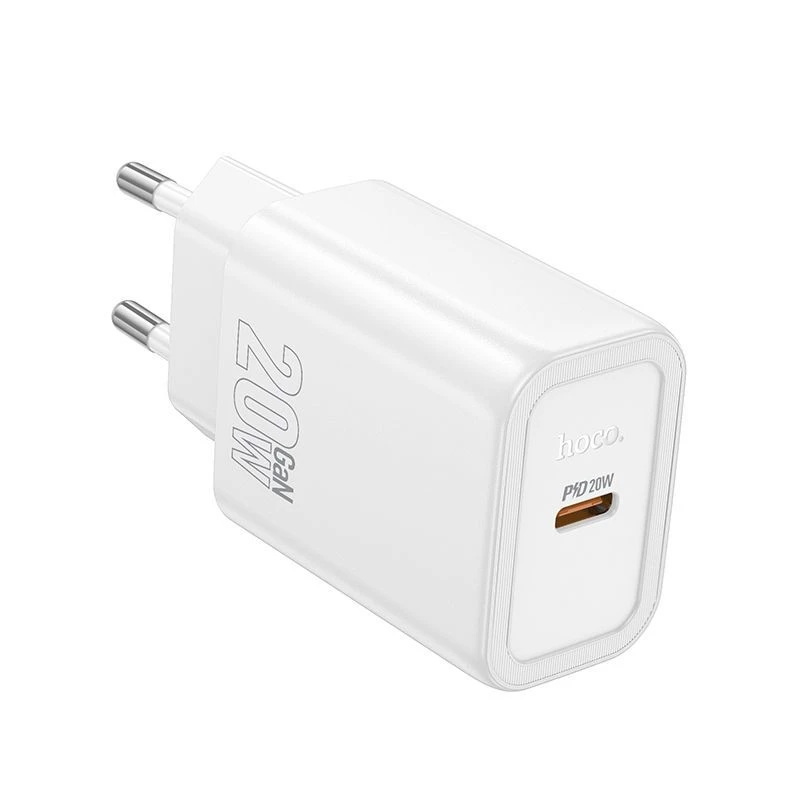 Caricabatterie Hoco N60 Gentle a porta singola PD20W (EU) bianco