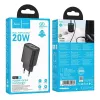 Hoco N61 Gentle Caricabatterie PD20W+QC3.0 (EU) Nero