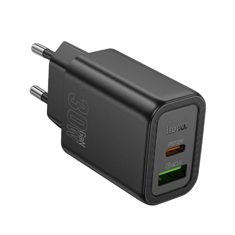 Hoco N63 Gentle Caricatore PD30W+QC3.0 (EU) nero