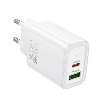 Caricabatterie Hoco N63 Gentle PD30W+QC3.0 (EU) bianco