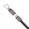 Hoco Cavo universale UCL01 multifunzione Apple + Micro USB argento 1,2 m