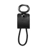 Hoco UPL19 Cavo di ricarica portachiavi per Apple iPhone, Lightning, nero, 0,15 m