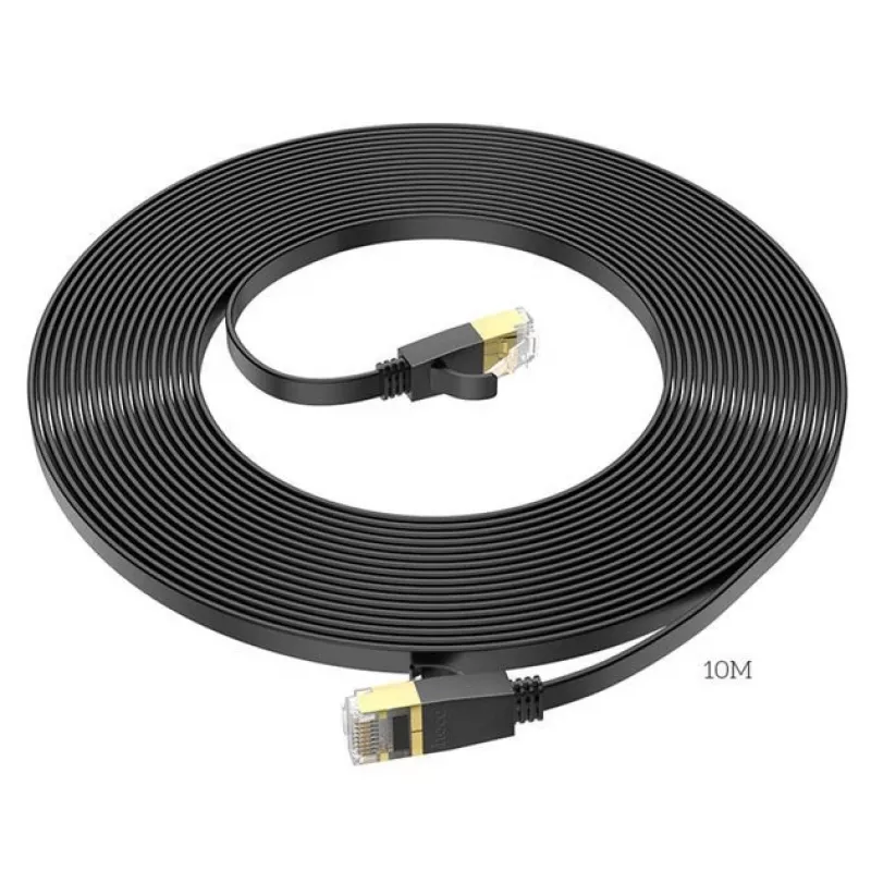 Hoco US07 cavo di rete piatto in rame puro General (10m) nero