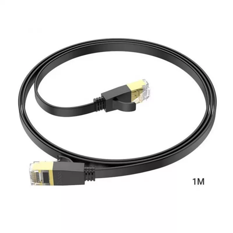 HOCO US07 cavo di rete piatto generico in rame puro (1m) nero