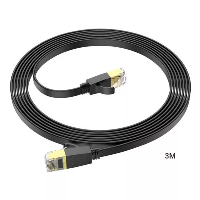 Hoco US07 cavo di rete piatto in rame puro (3M) nero