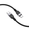 Hoco X109 Energy cavo dati e ricarica in silicone 60W USB-C to USB-C 3m nero