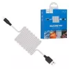 Cavo di ricarica Hoco X21 in silicone per iPhone nero bianco