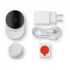 Homematic IP Indoor Camera basic (HmIP-CI-B) – Telecamera di sicurezza Wi-Fi 3 MP, bianco/nero