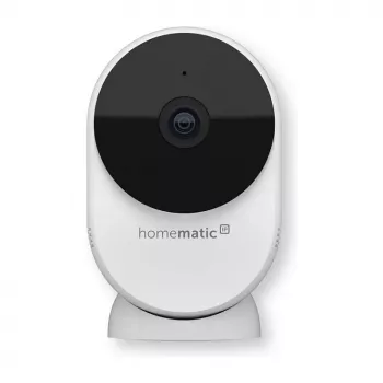 Homematic IP Indoor Camera basic (HmIP-CI-B) – Telecamera di sicurezza Wi-Fi 3 MP, bianco/nero