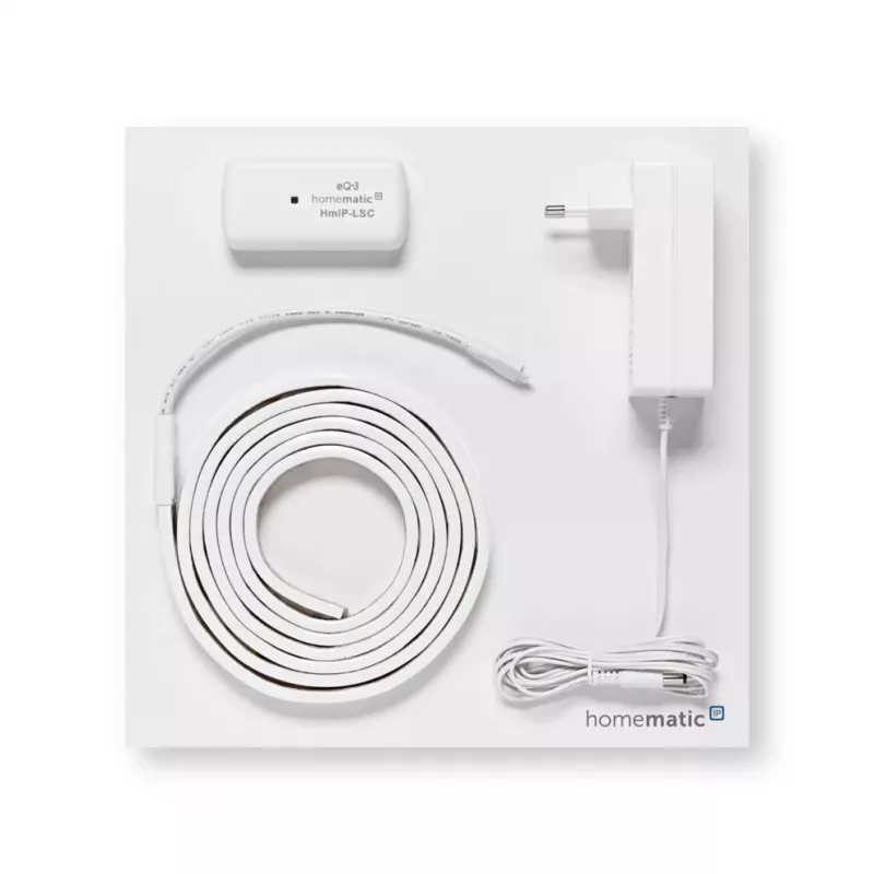 Homematic IP Lightstrip Set, 2 m, RGBW, Tunable White, autoadesivo, IP20, classe di sicurezza III