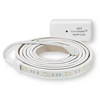 Homematic IP Lightstrip Set, 2 m, RGBW, Tunable White, autoadesivo, IP20, classe di sicurezza III
