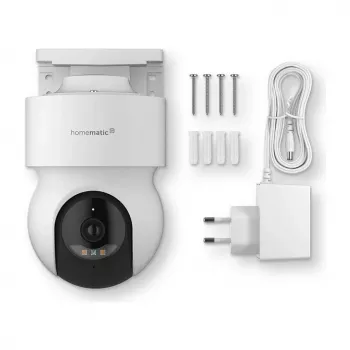 Homematic IP Outdoor Camera (HmIP-CO) bianco, 5MP, WLAN – telecamera di sorveglianza smart home