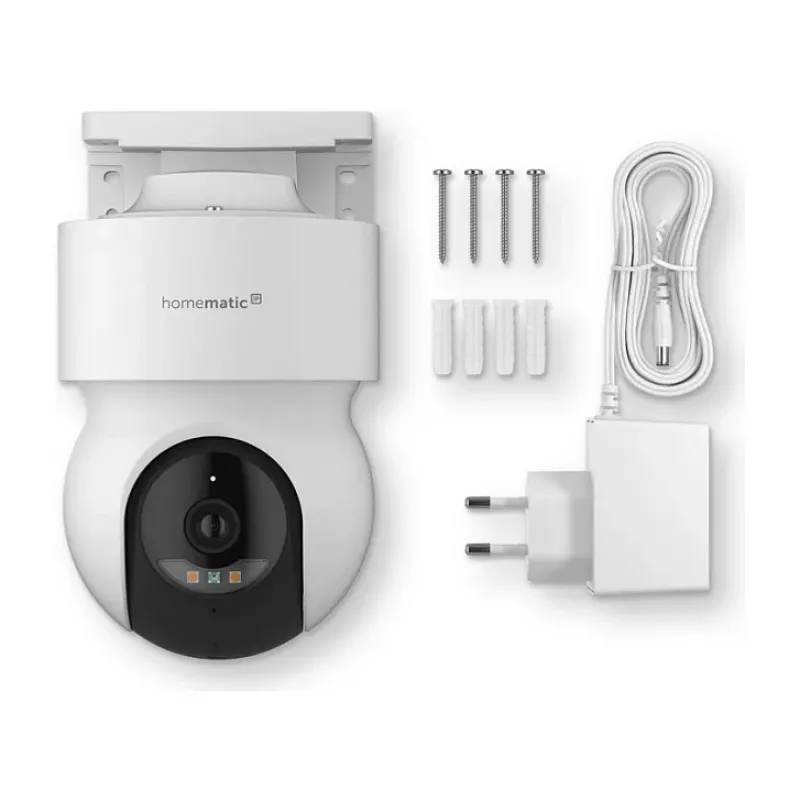 Homematic IP Outdoor Camera (HmIP-CO) bianco, 5MP, WLAN – telecamera di sorveglianza smart home