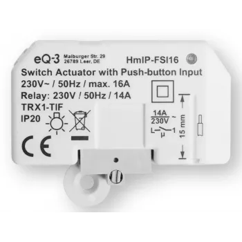 Homematic IP attuatore di commutazione con ingresso pulsante, da incasso V2