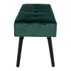 House Nordic Panchina con rivestimento in velluto verde 100x35x44