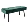 House Nordic Panchina con rivestimento in velluto verde 100x35x44