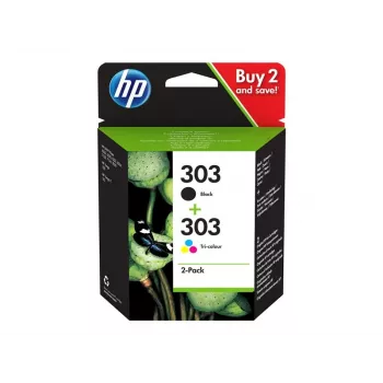 HP 303 Nero/Tricromia cartuccia originale confezione da 2