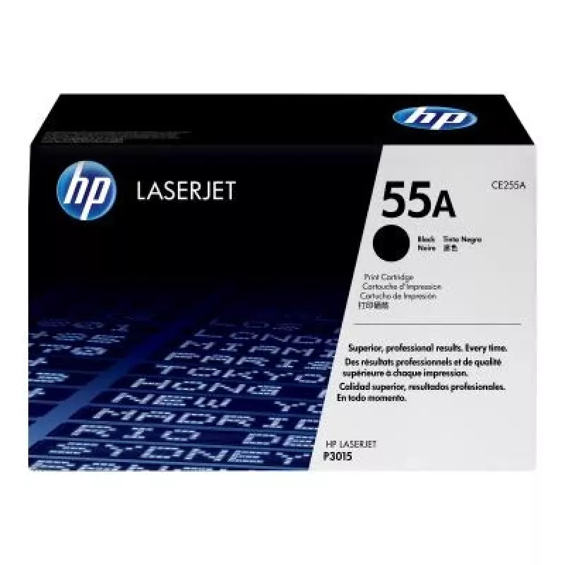 HP 55A cartuccia toner originale, nero (CE255A) - 6.000 pagine