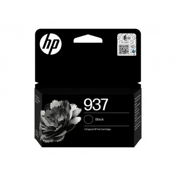 HP 937 Nero Cartuccia originale – a base di pigmento, resa standard (4S6W5NE#LS3)