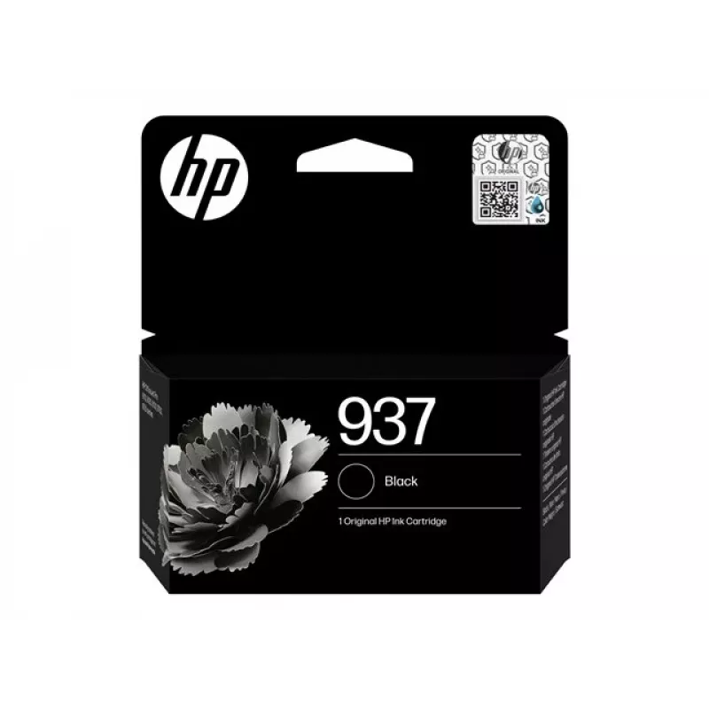 HP 937 Nero Cartuccia originale – a base di pigmento, resa standard (4S6W5NE#LS3)