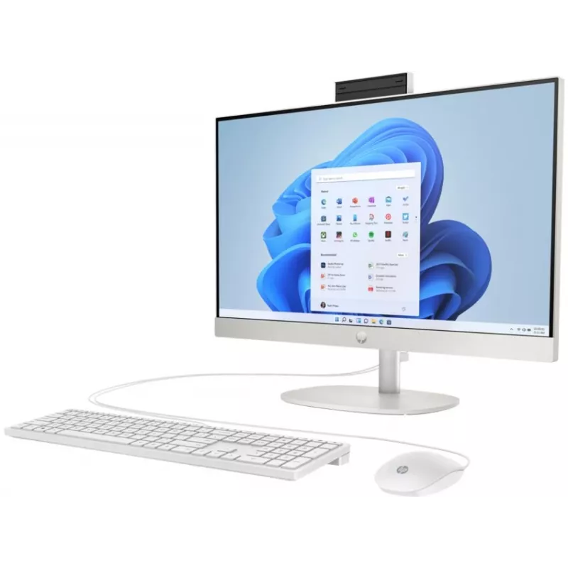 HP All-in-One 24-cr0009nf PC desktop, Intel Core i5-1335U, 16 GB RAM, 512 GB SSD, 23,8 pollici Full HD IPS display, Windows 11 Home, bianco (ricondizionato)