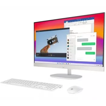 HP All-in-One 24-cr2002na PC desktop, Intel Core Ultra 5 225U, 8 GB DDR5 RAM, 256 GB SSD, display Full HD IPS da 23,8 pollici, Windows 11 Home, tastiera e mouse wireless (ricondizionato)