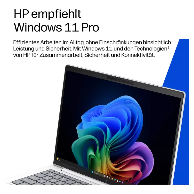 HP EliteBook 8 G2i 14 inch Intel Core Ultra 7 355 32GB RAM 1TB SSD Windows 11 Pro Notebook business (argento, tastiera tedesca)