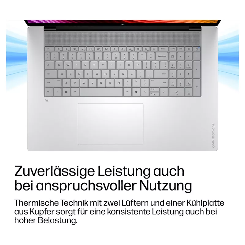 HP OmniBook X Next Gen AI 17-de0076ngx Laptop, 17,3 inch, Intel Core Ultra 7 355, 24GB RAM, 1TB SSD, Windows 11 Home