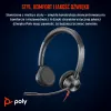 HP Poly Blackwire 3325 Cuffie stereo Microsoft Teams Certified USB-C + jack 3,5mm + adattatore USB-C/A